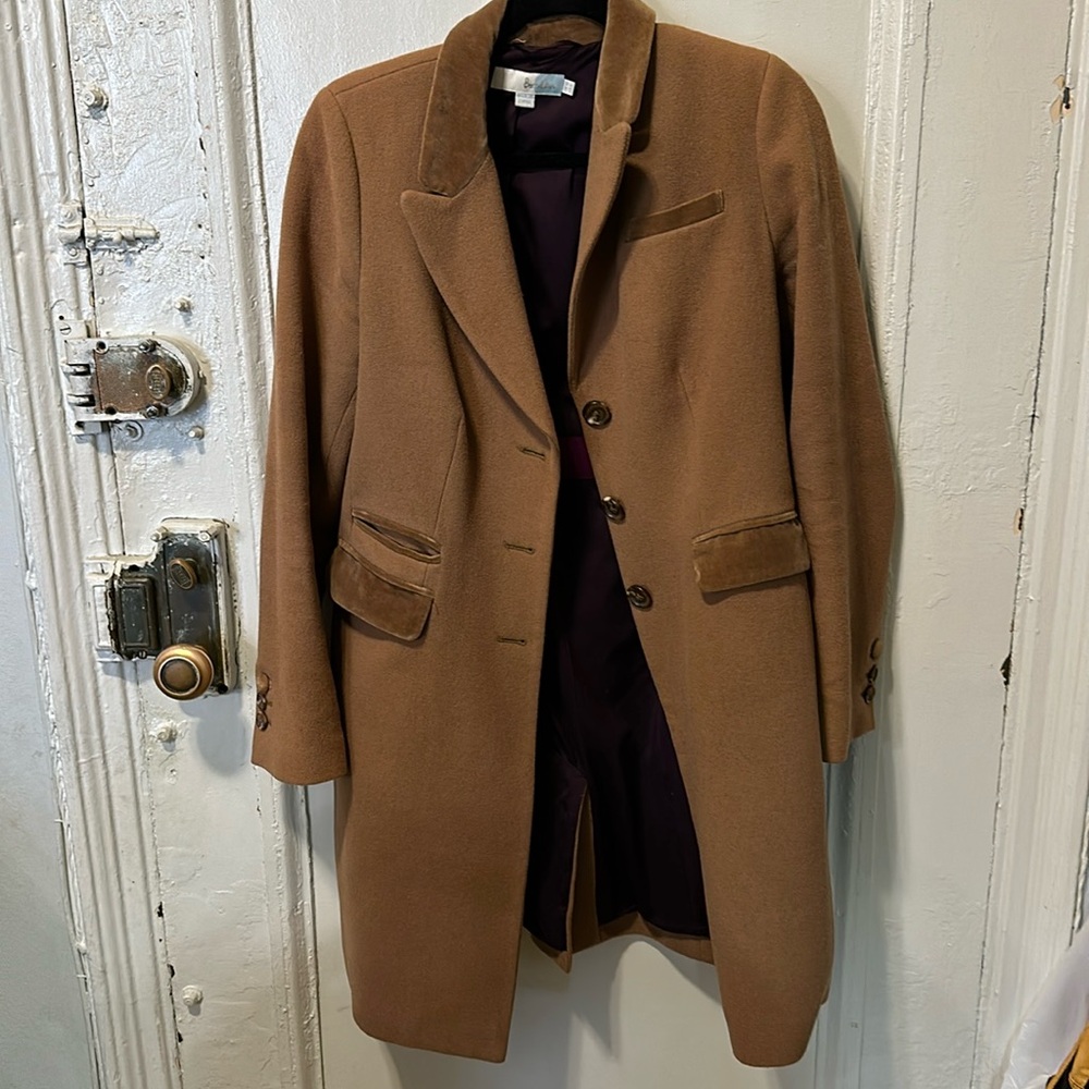 Boden wool camel coat beige pea Italian jacket